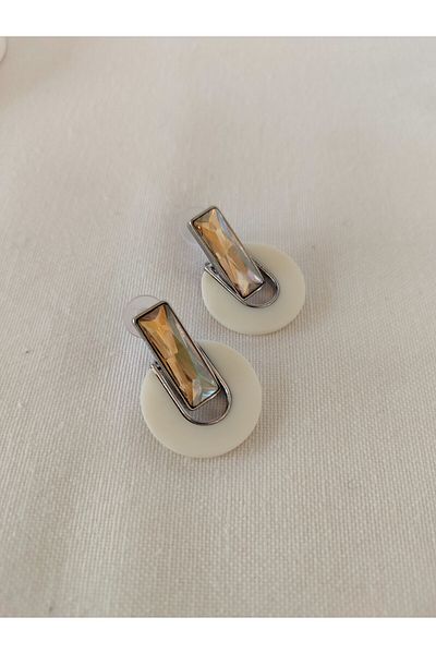 LİLYA AKSESUAR Vip Series Baguette Stone Earrings