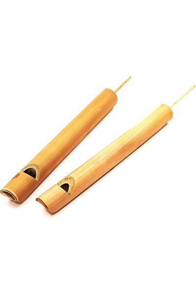 Umut صفارات لسان الطيور من الخيزران 5 قطع