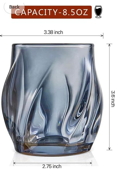 Yenigeldi 2Pcs Nordic Style Glasses Whiskey Bourbon Cocktail Glasses T18