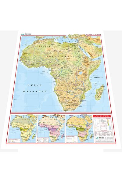 Edulab Physical Map of Africa (Coated)