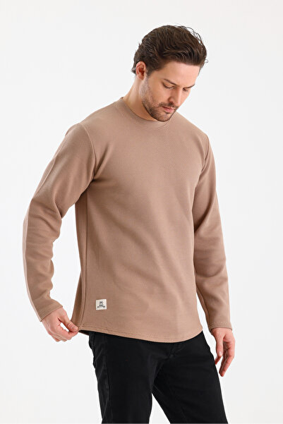 PELİTİSS Oval Etek Detaylı Uzun Kollu Rahat Kesim Sweatshirt