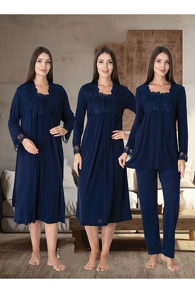 by İGP Long Sleeve Maternity Maternity Nightgown Sleepwear Set
