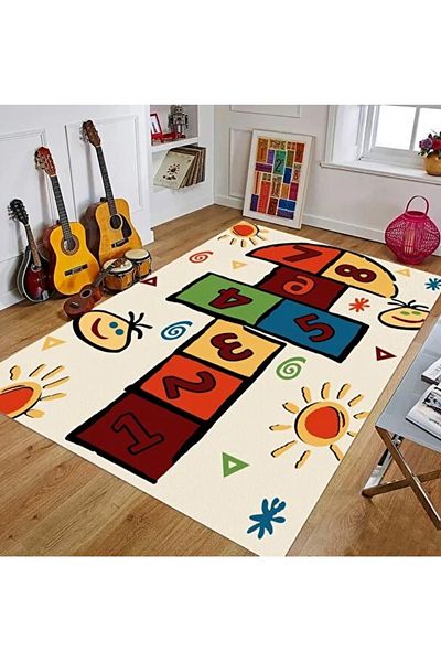 ALMUFARREJ Children's room rug multicolor design 200*300cm