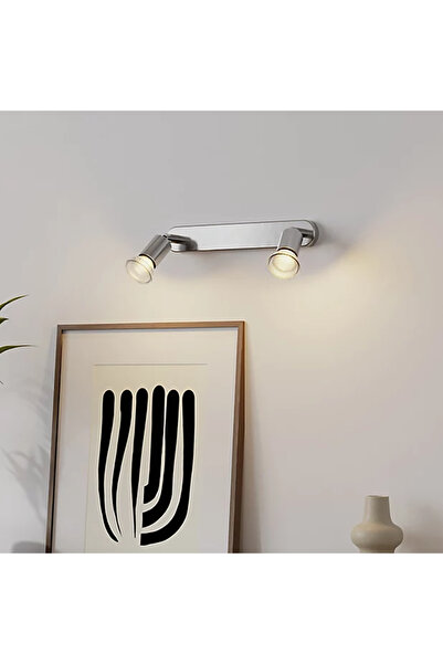 enyareshome Modern Krom Rengi 2'li Spot Avize GU10 7W 26cmx11cm