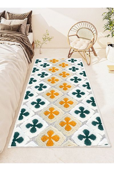 ALMUFARREJ Rectangular Soft Touch Carpet Multicolour 180x60cm