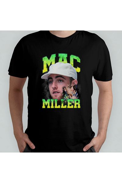 Pixxa Mac Miller - Μπλουζάκι από 100% βαμβακερό λαιμόκοψη μοντέλο 4