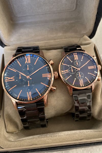 Leerybee Stylish Couple Wrist Watch for Lovers - Nla-244