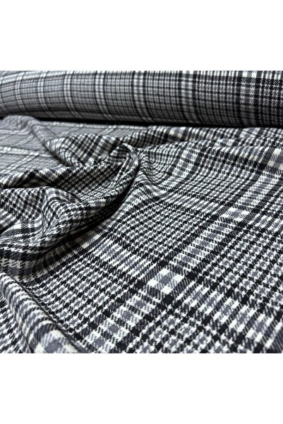 Yaren Ülker Tüvit Şanel Kumaş En 150 cm Kışlık Antrasit Renk Kazayağı %100 Pa...