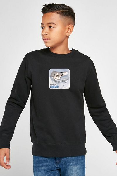 Tshirthane Детски суичър Babymonster Forever Black 2ip