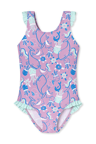 Schiesser Badeanzug Aqua Kids Girl Bade-Anzug Schwimmen Bauchweg