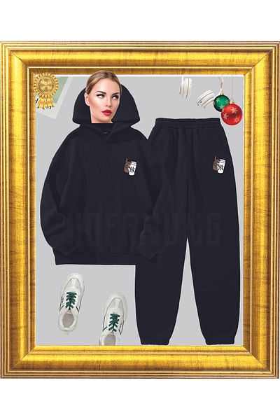 HOFFNUNG Full Shorts Unisex My Cup New Printed Bottom Top Set