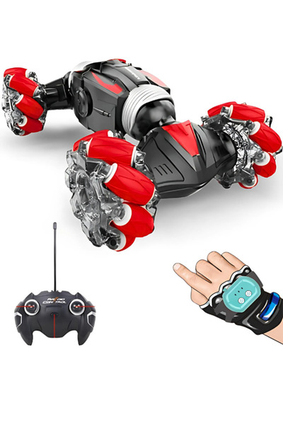 VARDEM OYUNCAK El Sensörlü 4 Çeker Akrobat RC Araba – 2.4 GHz Uzaktan Kumandalı Stunt Araç, Sınırsız Hareket