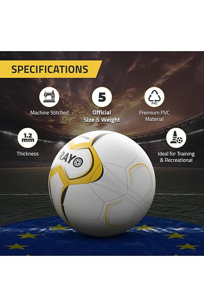 Rayo Trigger Size 5 PVC Football, Multicolor, Lightweight for Training & Recreational Use