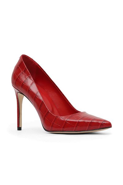Bueno Shoes Red Croco Women's Heeled Shoes 30Wg20053