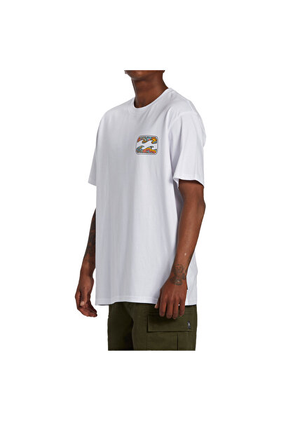 BİLLABONG Crayon Wave Tees Men's White T-Shirt Men T-Shirt Abyzt02255
