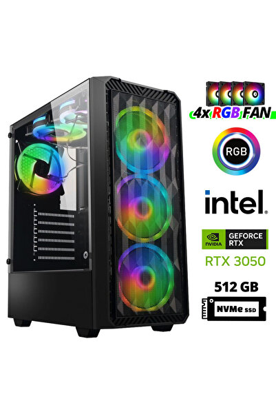 XASER Xsr940 I5 12400f 32gb Ram 512gb M.2 Nvme Ssd 6gb Rtx3050 Masaüstü Oyunc...