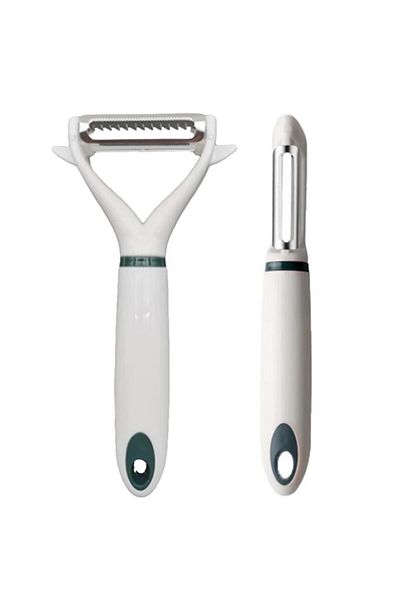 3B Trend 2 Vegetable Peeler, Stainless Steel, Potato Peeler White