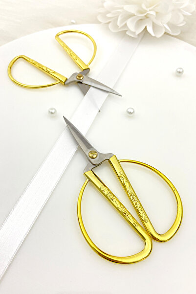 ZEYMERADE Ψαλίδι αρραβώνων Gold Promise, Ψαλίδι κεντήματος για ράψιμο ειδικών...