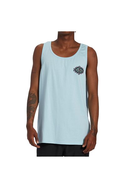 BİLLABONG قمصان Billabong Billabong Crayon Wave للرجال قميص بدون أكمام أزرق للرجال Abyzt02293