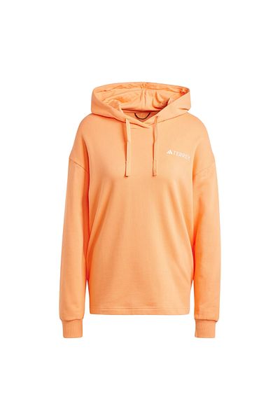 adidas Tx Logo Hoody Women Orange Sweatshirt Women Sweatshirt Is7227