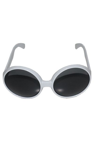 shop 80s White Color Nostalgia Greencherry Party Glasses - BRS9665-6403