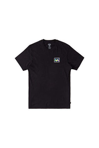 BİLLABONG Ανδρικό μαύρο μπλουζάκι Crayon Wave Ss ΑΝΔΡΙΚΟ T-SHIRT ABYZT01697