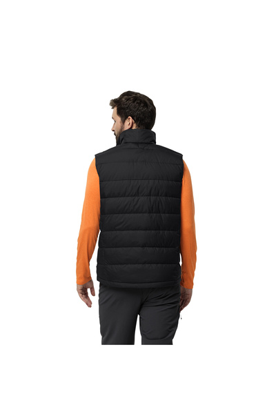 Jack Wolfskin Ather down Vest Men's Black Vest Men's Vest 1207691-6000