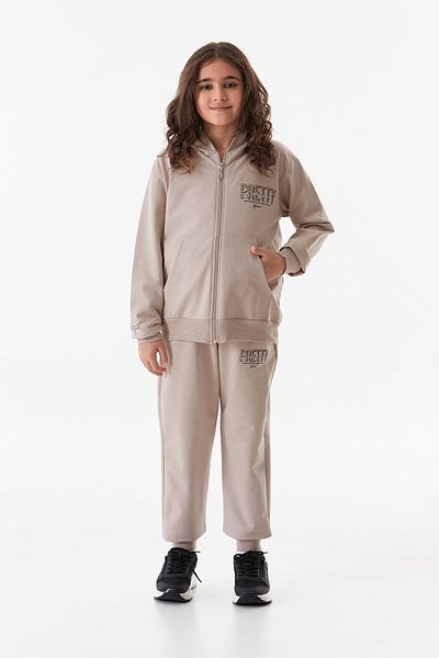 Fulla Moda Κείμενο εμπριμέ Jogger Girl's αθλητική φόρμα