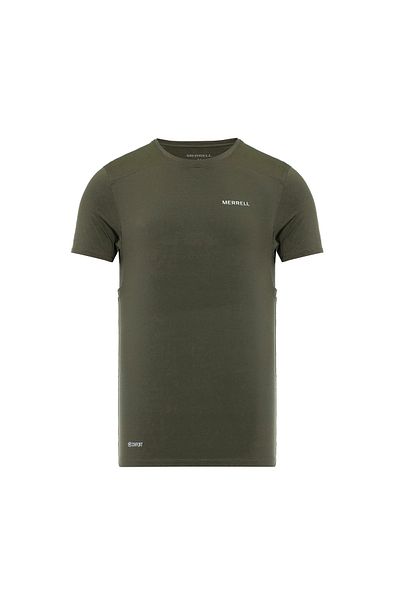 Merrell Men's Khaki T-Shirt - Casual Wear, Team Design