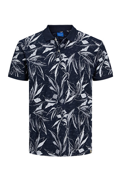 Jack & Jones Junior تيشيرت بولو جونيور مطبوع من جوركرايون - سترة زرقاء داكنة