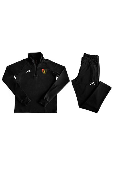 raru Istanbulspor Children's Tracksuit - Half Zipper, Black