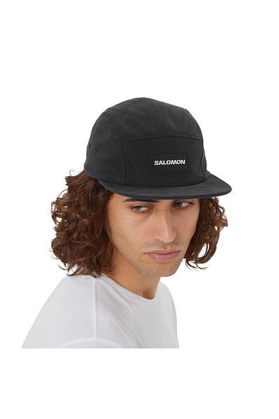 Salomon Five P Cap Unisex Black Hat Unisex Hat Lc2382000