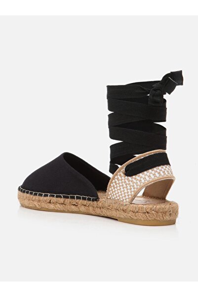 Su Espadril Floran Siyah Kadın Espadril Sandalet