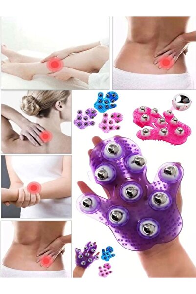 Özasya AVM Boyun Kalça Anti-Selülit Vücut Rahatlama 9 Bilyeli Masaj Eldiven