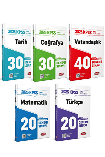 Data Yayınları 2025 KPSS Ultra Serisi Tamamı Çözümlü Genel Yetenek-Genel Kült...