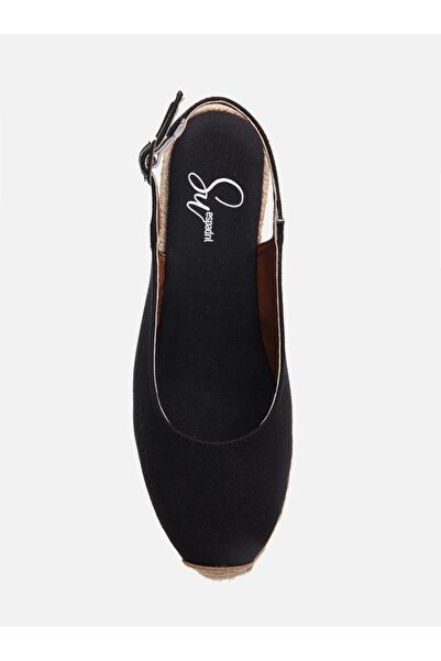 Su Espadril Pippa Siyah Kadın Dolgu Topuklu Espadril