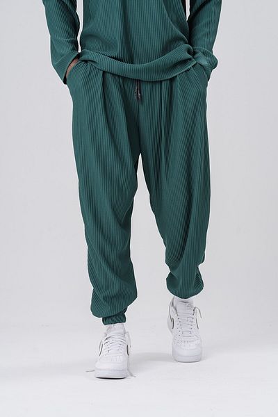 go gang own Πλισέ χαλαρό Shalwar με ραβδωτή μέση και ελαστικό πόδι
