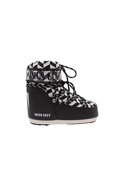 MOON BOOT 80D 1409550   Stylish Embroidered Sliding Practical Shoe with Model Numbers