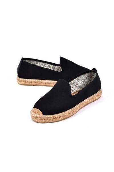 Su Espadril Bionda Siyah Kadın Düz Espadril