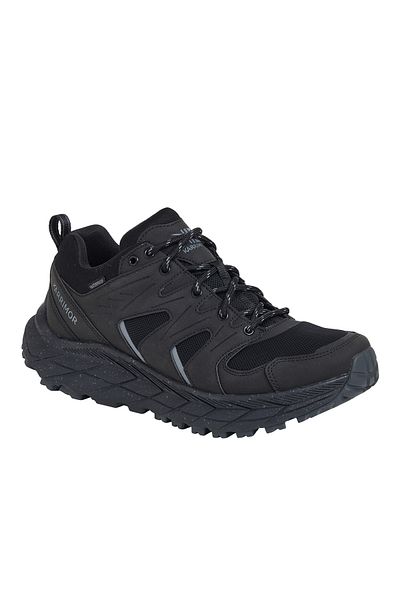 Karrimor حذاء Kestrel Low Weathertite أسود للرجال باللون الأسود للاستخدام الخارجي للرجال في الهواء الطلق
