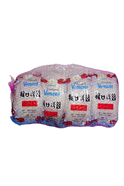 Long Bo Longkou Maş Fasulyesi Eriştesi 400g (50gx8) Mung Bean Vermicelli Glass Noodle