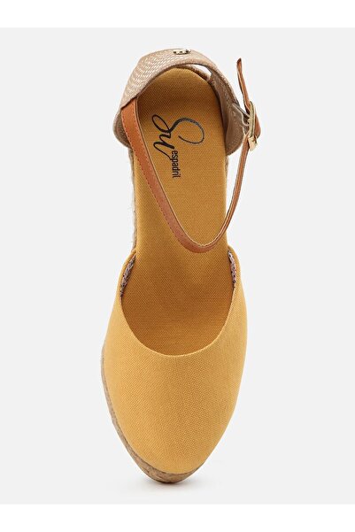 Su Espadril Kate Sarı Kadın Dolgu Topuklu Espadril