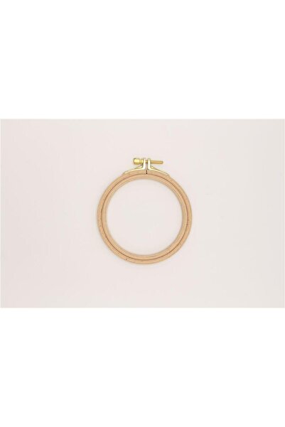 Nurge Ahşap Vidalı Nakış Kasnak No:1 - 8 mm Açık Kahverengi