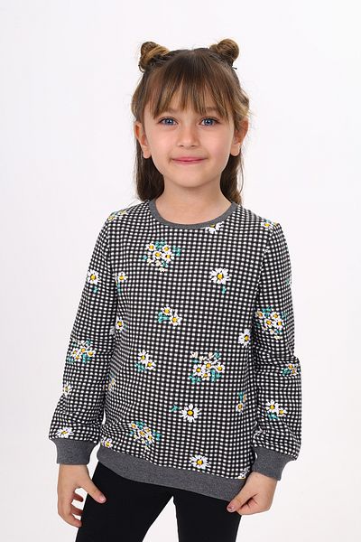 Toontoy Daisy Printed Girl's Sweatshirt