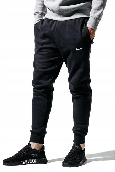 Nike Αθλητικά ρούχα Fleece Jogger Taper Leg Slim Fit Φούτερ μαύρο με ριγέ φλις