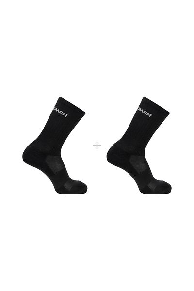 Salomon Pachet de 2 șosete negre unisex Evasion Crew