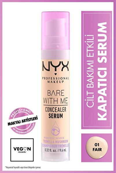 NYX Professional Makeup Bare With Me Kapatıcı Serum 01 Fair & Mini Pudra Seti