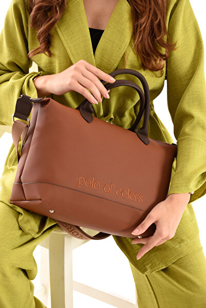 ImPolo Geantă de umăr și de umăr pentru femei Sami LkTabaBrown Dimensiune 27x40