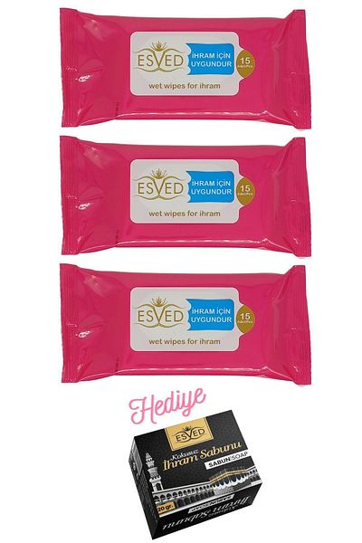 ESVED Unscented Wet Wipes with 3 Imitation Soaps as a Gift