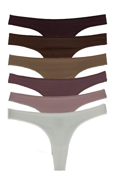 Pierre Cardin Pachet de 7 tanga de bază din bumbac 2071 No Show No Trace